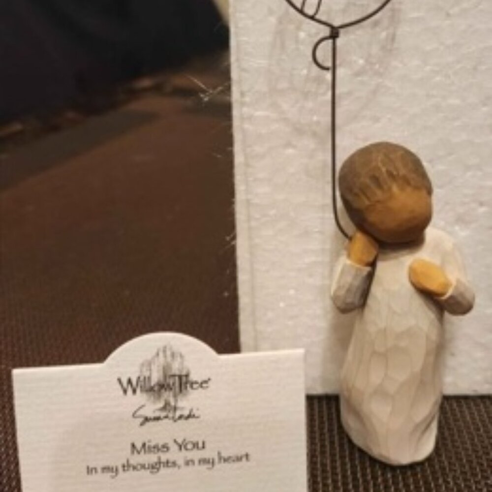 NEW in Box Willow Tree Miss You, Sculpted Hand-Painted Figure